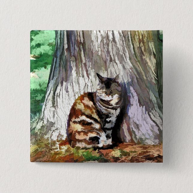 CATS 2 INCH SQUARE BUTTON (Front)