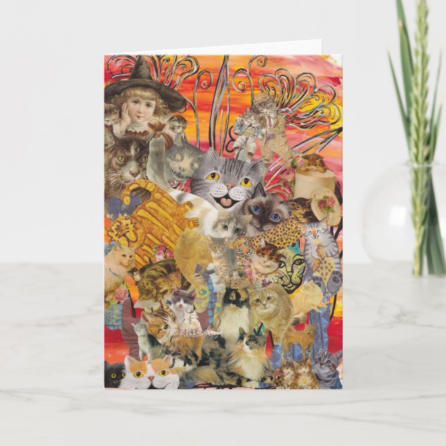 Cats a Plenty Greeting Card (Front)