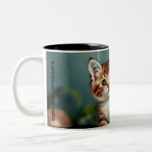 Cats-a-Tonic Cats and Dinosaurs Mug
