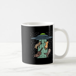 Cats Abducted By Ufo Funny Alien Space Lover Men W Coffee Mug