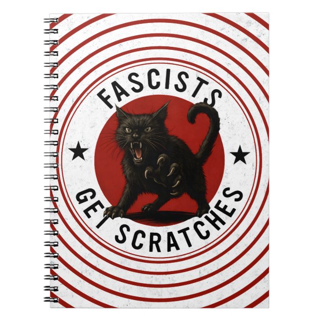 Cats Against Fascists Notebook (Front)