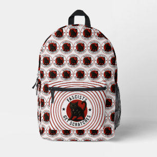 Cats Against Fascists Printed Backpack