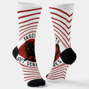 Cats Against Fascists Socks