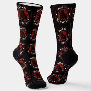 Cats Against Fascists Socks