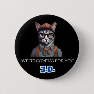 Cats against JD Vance button