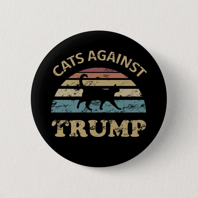 Cats Against Trump 2 Inch Round Button (Front)