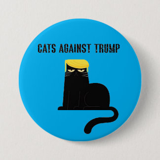 cats against trump 3 inch round button