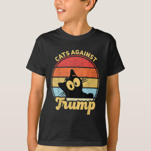Cats Against Trump Funny Anti Trump 2020 Election  T-Shirt