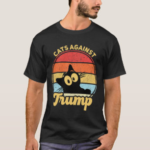 Cats Against Trump Funny Anti Trump 2020 Election  T-Shirt