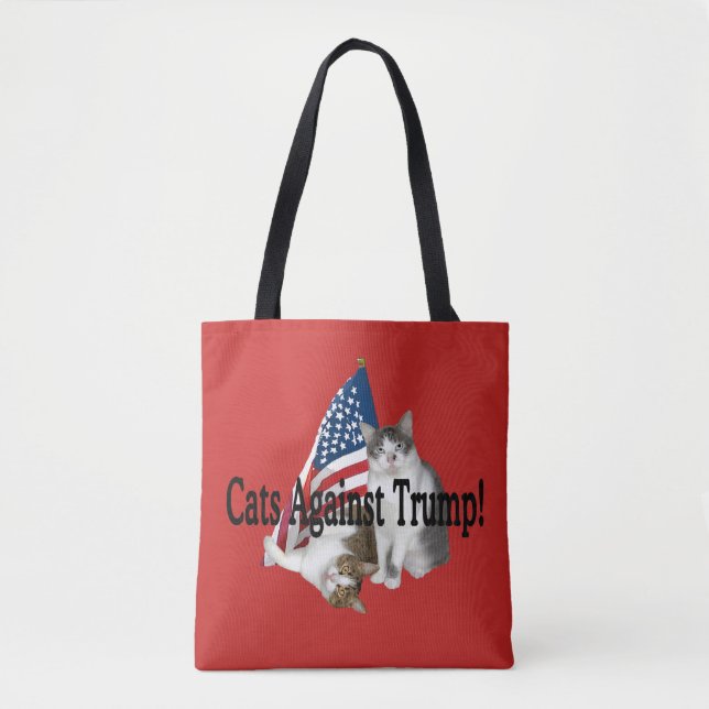 "Cats Against Trump" Tote (Front)