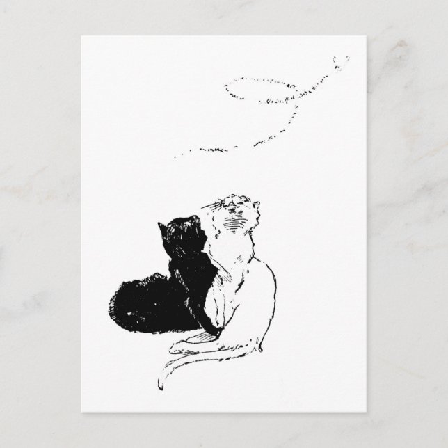 Cats, Alexandre Steinlen Postcard (Front)
