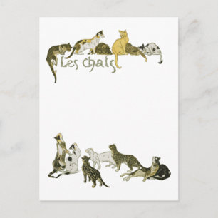 Cats, Alexandre Steinlen Postcard