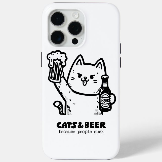 Cats and beer 1 Case-Mate iPhone case (Back)