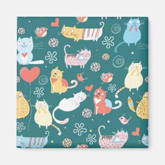 Cats and Birds Magnet