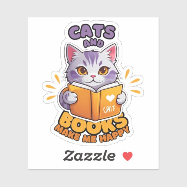 Cats and Books Make Me Happy (Sheet)
