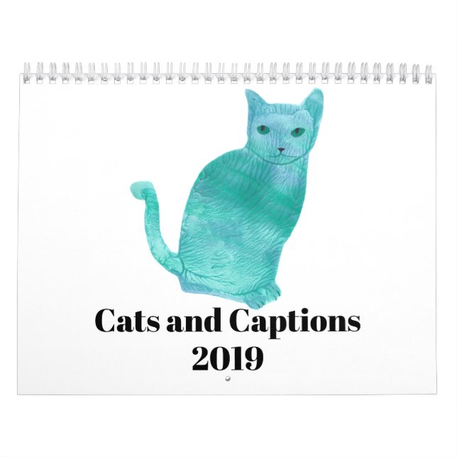 Cats and Captions Fun Humour Calendar 2019 (Cover)