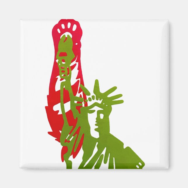 Cats and Cat Ladies for Kamala Harris magnet (Front)