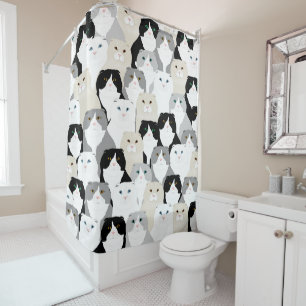 Cats and Cats Shower Curtain