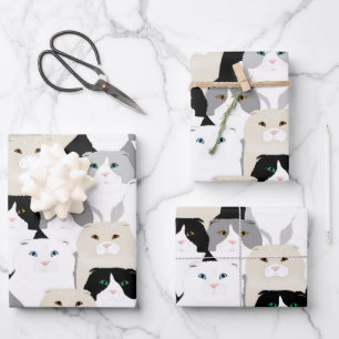 Cats and Cats Wrapping Paper Sheets