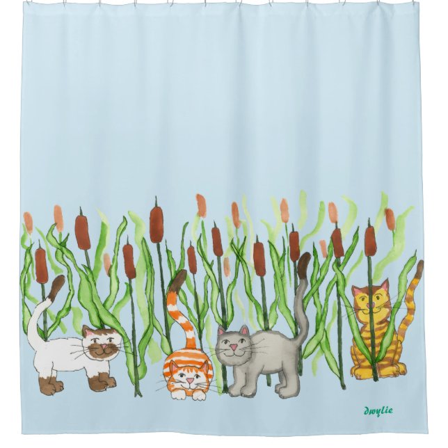 Cats and Cattails (Front)