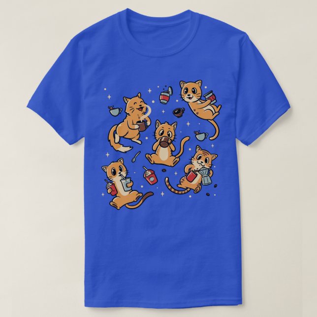 Cats and Coffee by Tobe Fonseca T-Shirt (Design Front)