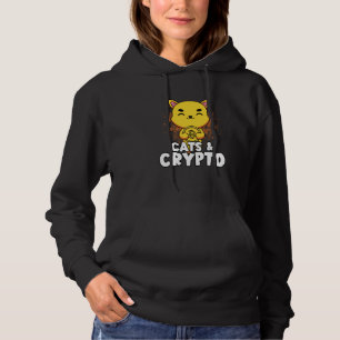 Cats And Crypto Cryptocurrency Blockchain Trader F Hoodie