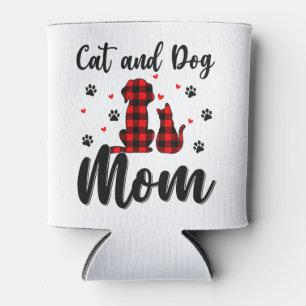 Cats And Dogs Mom Mother's Day Puppy Pets Animals  Can Cooler