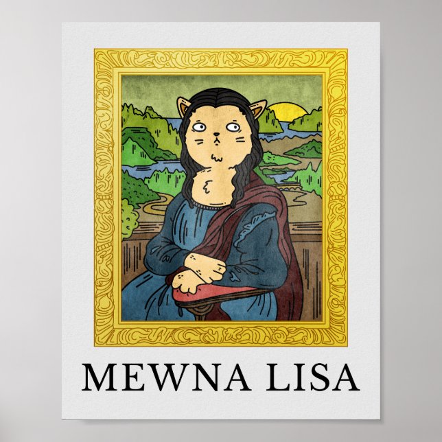 Cats and Dogs Template Featuring Famous Paintings Poster (Front)