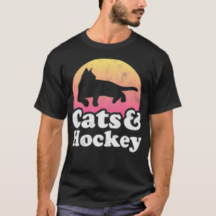 Cats and Hockey Men's or Women's Cat and Hockey Pu T-Shirt