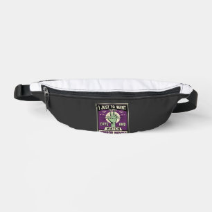 Cats And Horror Movies Halloween Design Fanny Pack