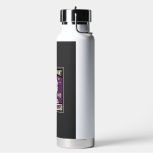 Cats And Horror Movies Halloween Design Water Bottle