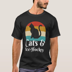 Cats And Ice Hockey T-Shirt