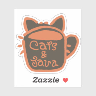 Cats and Java Orange Outline