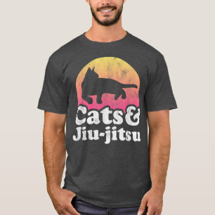 Cats and Jiujitsu Mens or Womens Cat T-Shirt