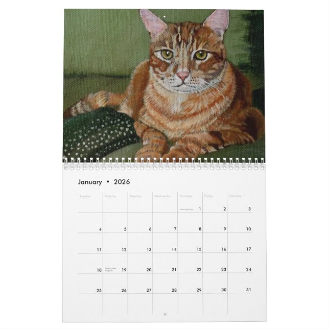 Cats and Kittens Calendar (Jan 2026)