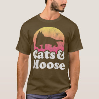 Cats and Moose Men's or Women's Cat and Moose T-Shirt