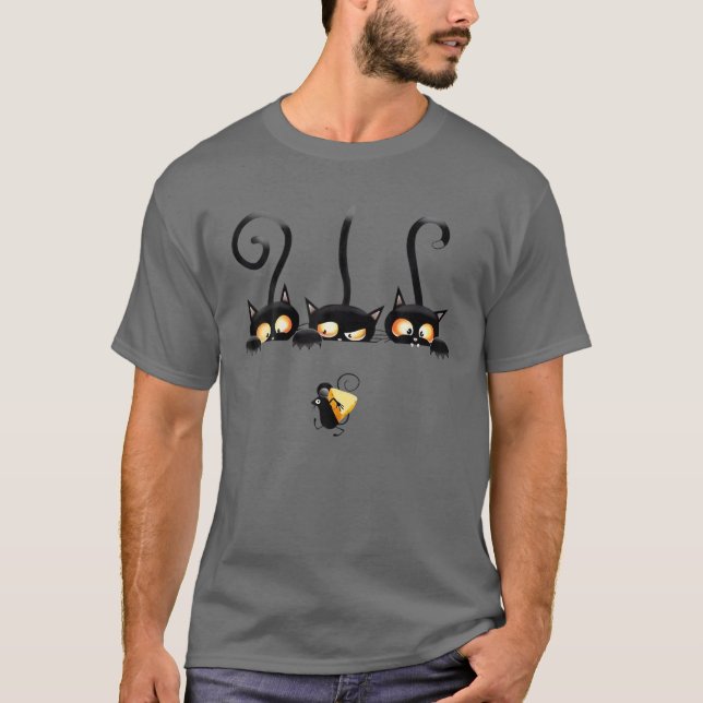 Cats And Mouse T-Shirt (Front)