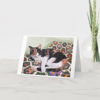 Cats and Quilts-Zoey Thank You Card