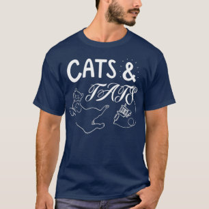 Cats And Tats Funny Cat  Cool Cat  Tattoo Lover T-Shirt