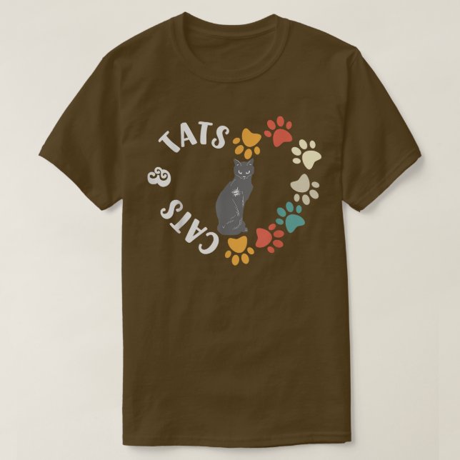 Cats And Tats  T-Shirt (Design Front)