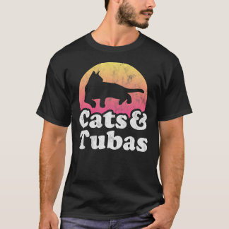 Cats and Tubas Men_s or Women_s Cat and Tuba  T-Sh T-Shirt