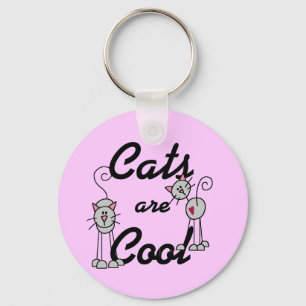 Cats Are Cool Tshirts and Gifts Keychain