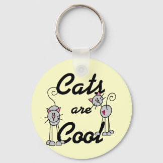 Cats Are Cool Tshirts and Gifts Keychain