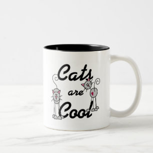 Cats Are Cool Tshirts and Gifts Two-Tone Coffee Mug