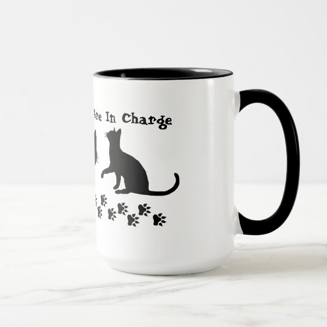 Cats Are In Charge Coffee Mugs (Right)