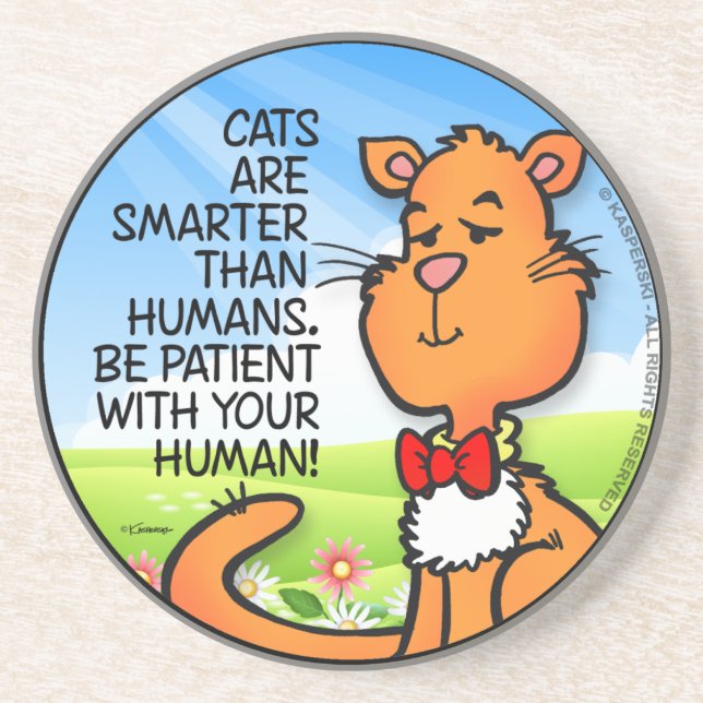 Cats Are Smarter Coaster (Front)