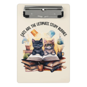 Cats Are The Ultimate Study Buddies Mini Clipboard