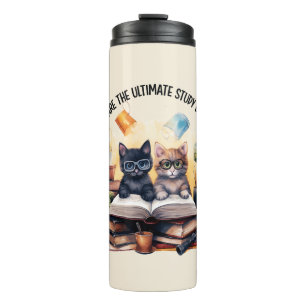 Cats Are The Ultimate Study Buddies Thermal Tumbler