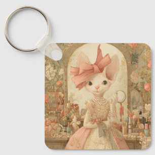 Cats – Art Portrait of Victorian Cat - MIss Olive Keychain