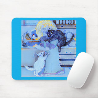 Cats 🐈‍⬛ 🐈 At Breakfast 🥞  Mouse Pad